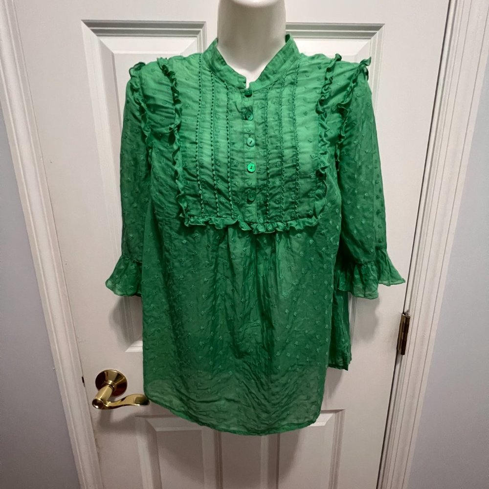 Juicy Couture size 6 green top